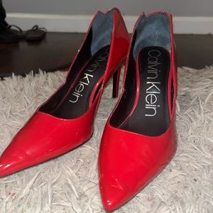 Calvin Klein Red High Heels size 10